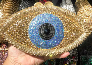 EVIL EYE PAVE CLUTCH