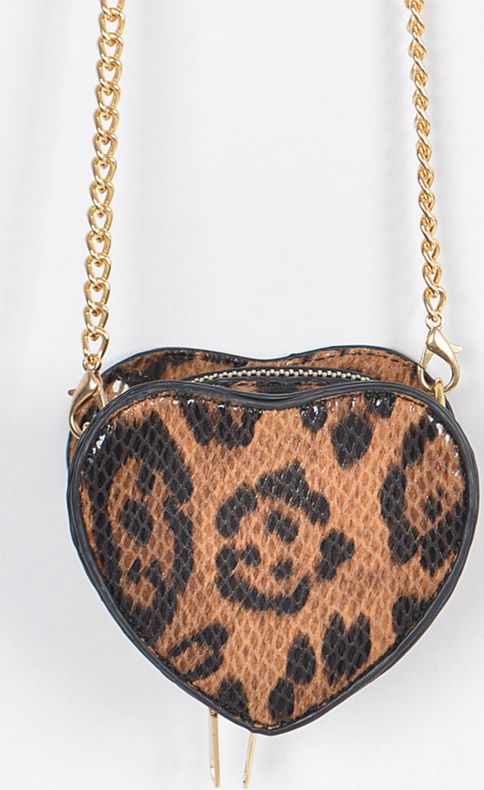 HEART LEOPARD MINI BAG