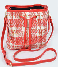 Load image into Gallery viewer, TWEED DRAWSTRING BAG
