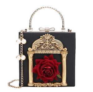 VINTAGE ROSE CLUTCH