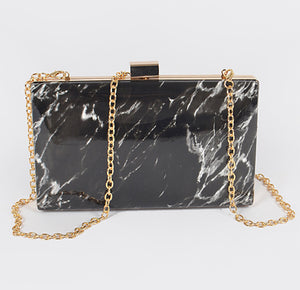 MARBLE CLUTCH BAG