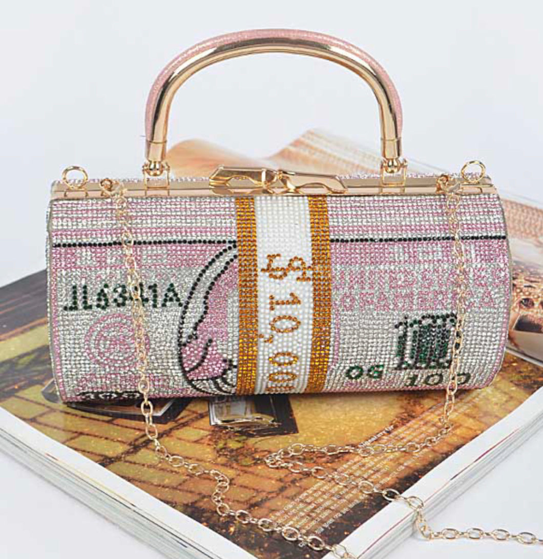 CRYSTAL MONEY CLUTCH