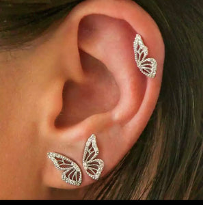 BUTTERFLY WING STUD  EARRINGS