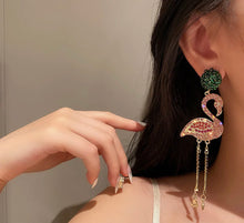 Load image into Gallery viewer, FLAMINGO EARRINGS
