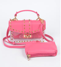 Load image into Gallery viewer, JAX VISIBLE STUDDED BAG
