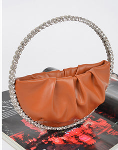 HALF MOON CLUTCH BAG