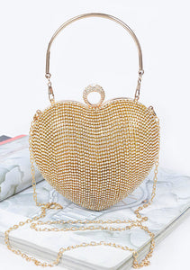 GLAM HEART CLUTCH