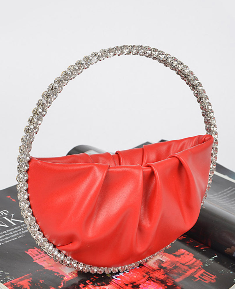 HALF MOON CLUTCH BAG