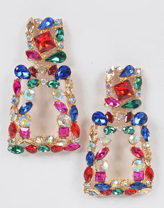 MEL CLUSTER GEM EARRINGS