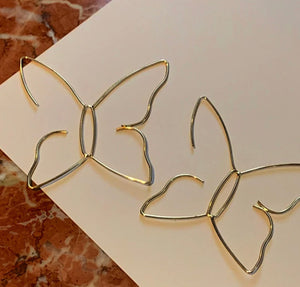 BUTTERFLY STENCIL EARRINGS