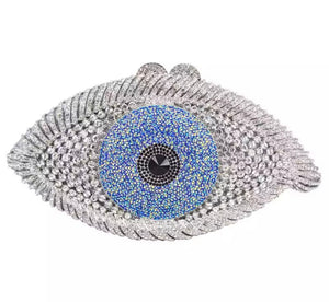 EVIL EYE PAVE CLUTCH