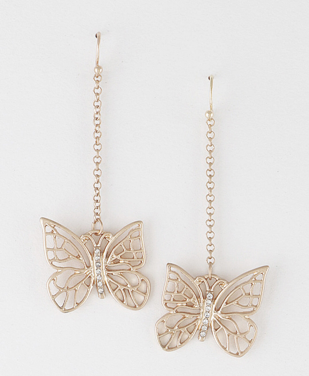 BUTTERFLY TEARDROP EARRINGS