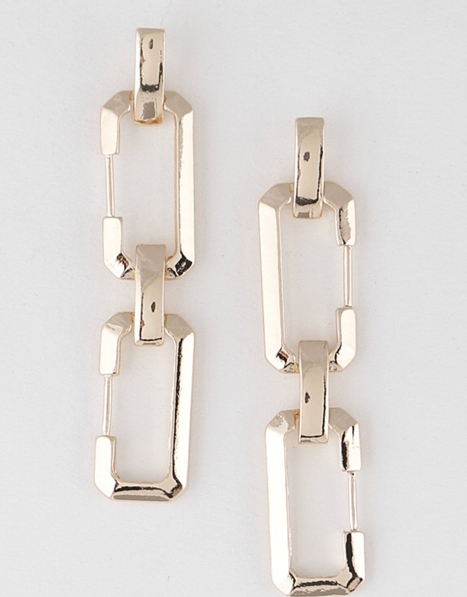 RECTANGULAR DROP EARRINGS