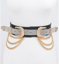 Load image into Gallery viewer, GLAM DOUBLE BUCKLE BELT
