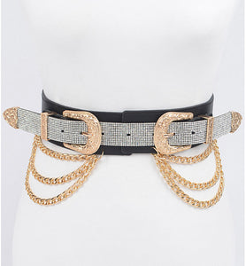 GLAM DOUBLE BUCKLE BELT