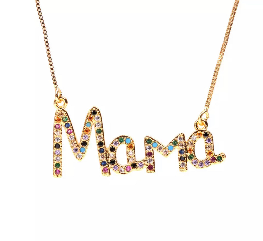 MAMA MULTI GEM NECKLACE