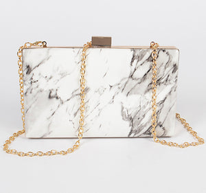 MARBLE CLUTCH BAG