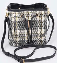 Load image into Gallery viewer, TWEED DRAWSTRING BAG
