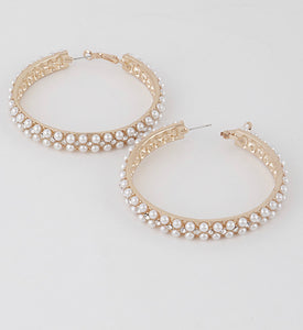 FANCY PEARL HOOPS