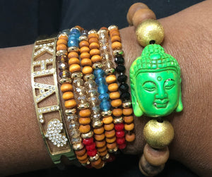 GREEN BUDDHA  BRACELET