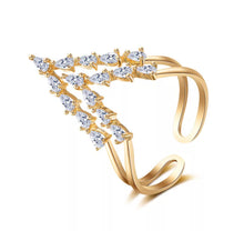 Load image into Gallery viewer, TRI RHINESTONE RING
