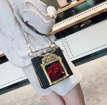 Load image into Gallery viewer, VINTAGE ROSE CLUTCH
