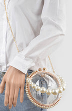 Load image into Gallery viewer, DAINTY PEARL ROUND CLUTCH
