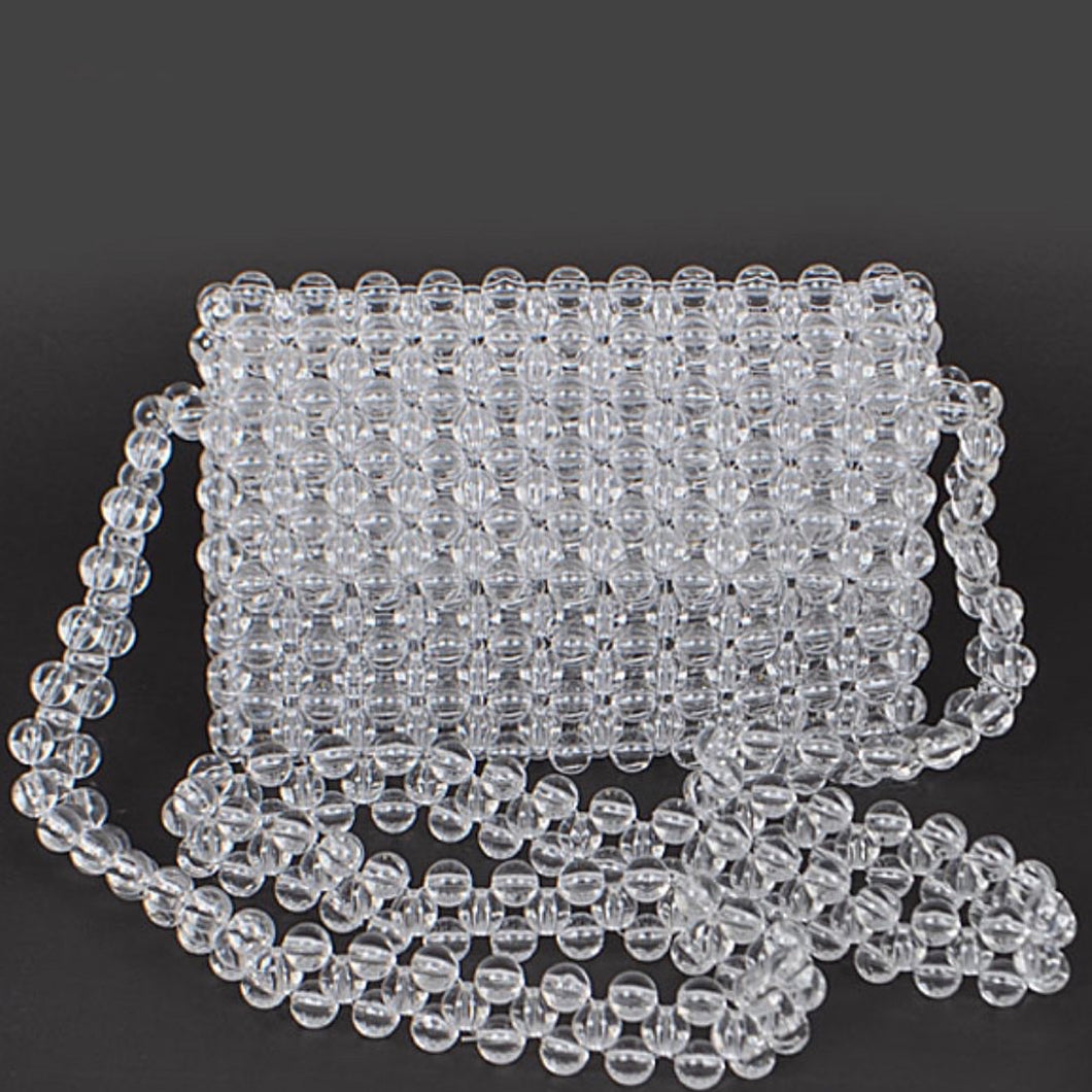 TRANSLUCENT BEADED BAG