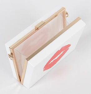 VINTAGE LIPS CLUTCH