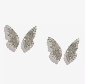 BUTTERFLY WING STUD  EARRINGS