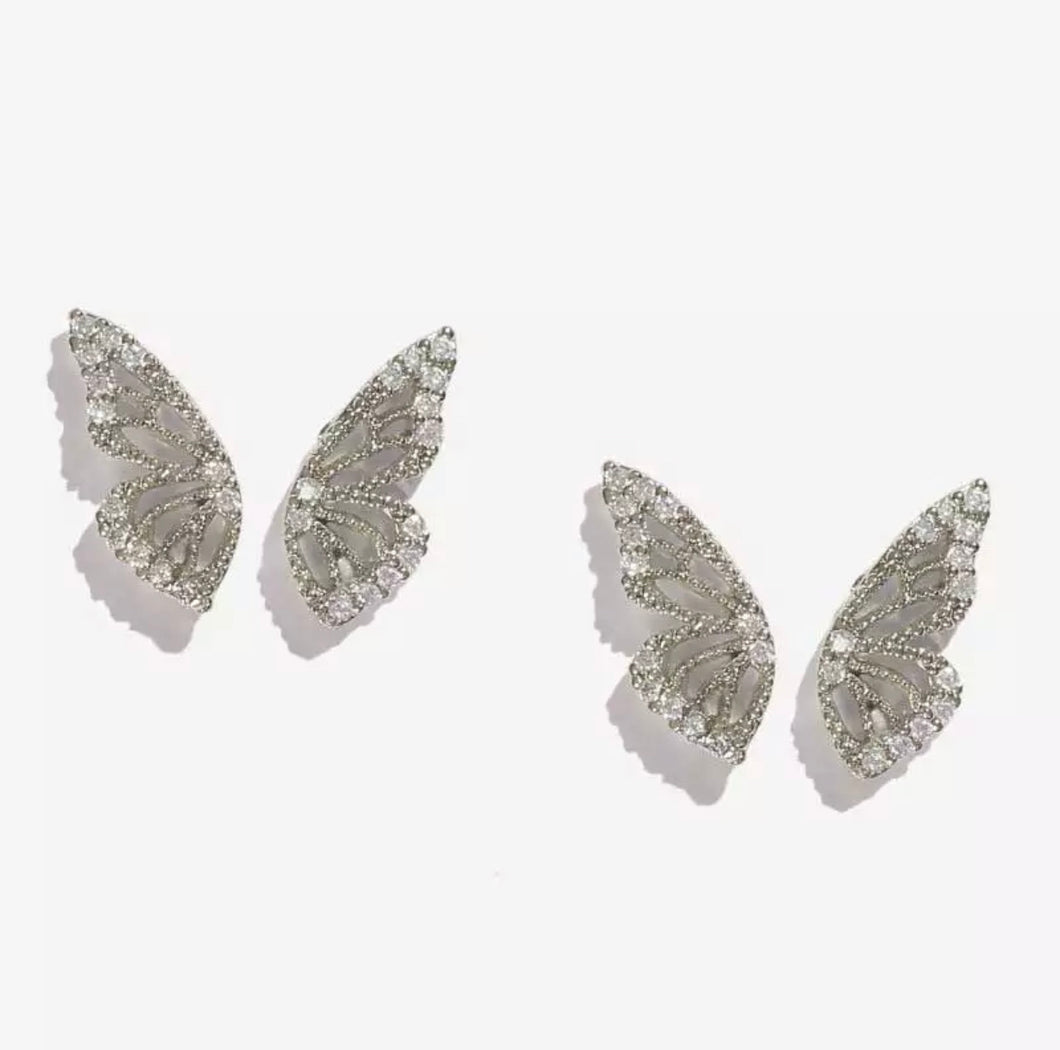 BUTTERFLY WING STUD  EARRINGS