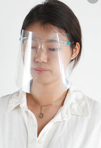 FACE SHIELD WITH GLASSES PROTECTOR