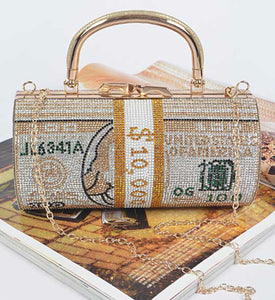 CRYSTAL MONEY CLUTCH