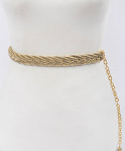 Load image into Gallery viewer, VINCENT GOLD BRAID BELT
