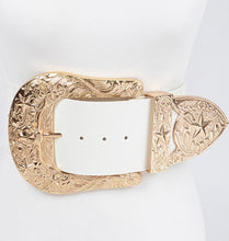 Load image into Gallery viewer, OVERSIZED GOLD BUCKLE BELT
