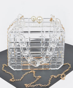 ZAYDA PEARL BOX CLUTCH