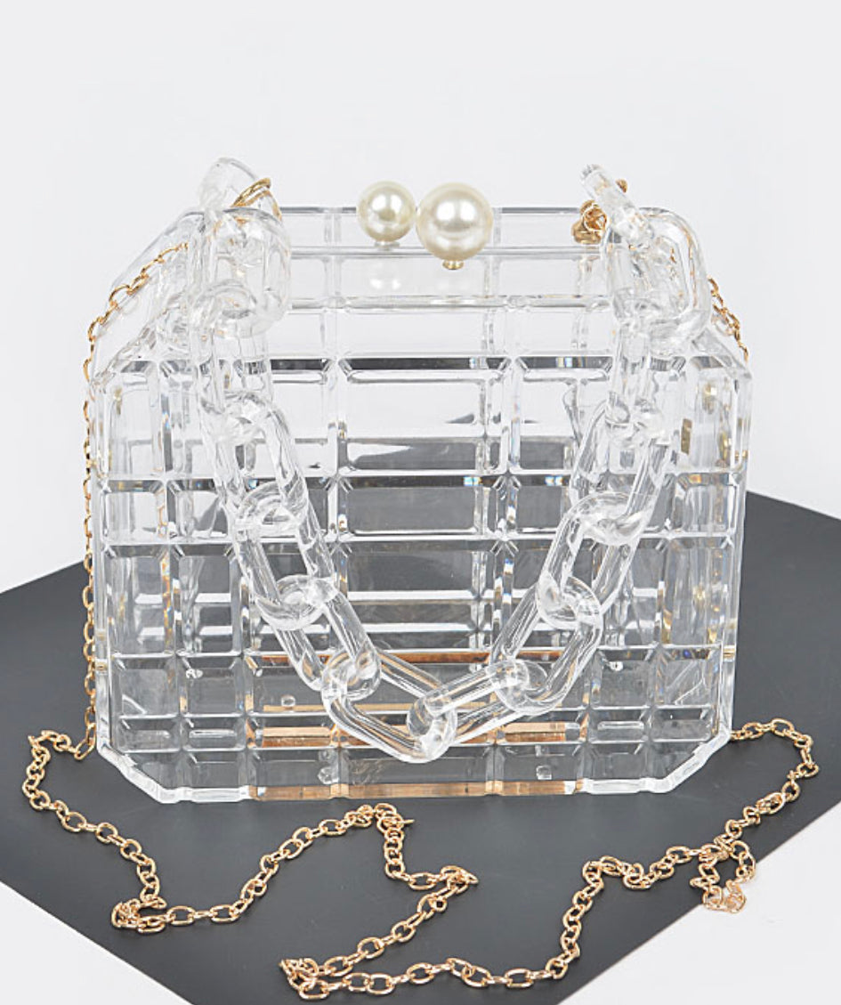 ZAYDA PEARL BOX CLUTCH