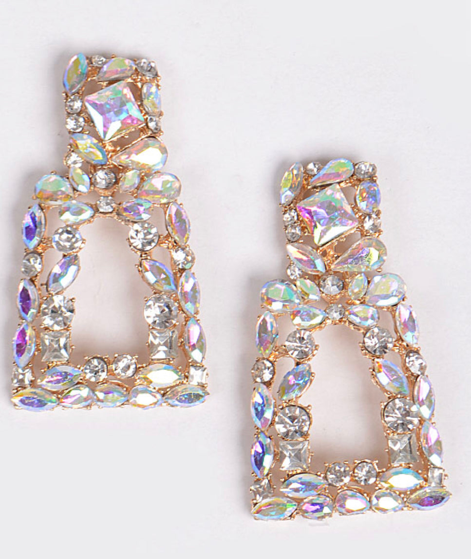 MEL CLUSTER GEM EARRINGS