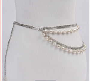 PEARL & CHAIN BELT