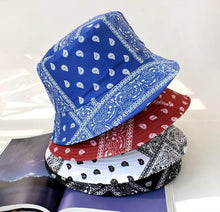 Load image into Gallery viewer, BANDANA BUCKET HAT
