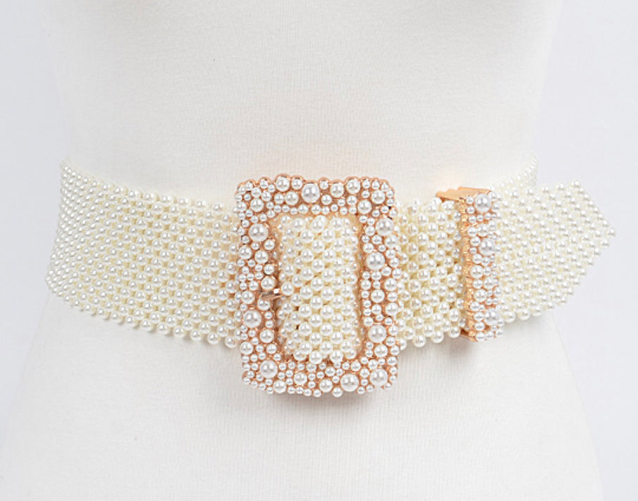 ROSE PEARL HANDMADE BELT