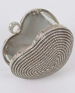 HEART GEMS CLUTCH BAG